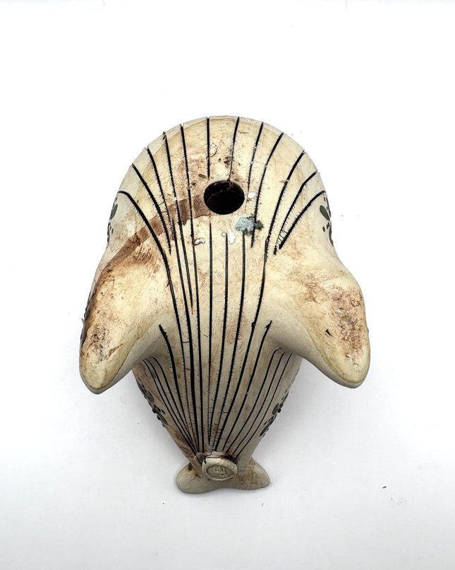 Ceramic Whale Planter Pot with Hand-Painted Floral Design