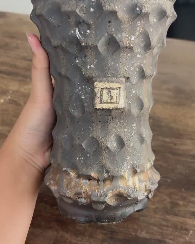 Modern Textured Ceramic Planter